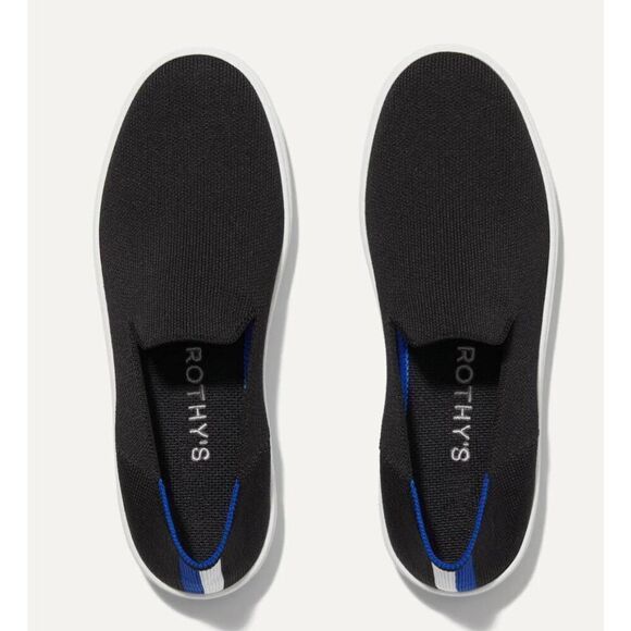 ROTHY'S The Original Slip-On Sneaker In All Black Size 9 - Picture 1 of 10